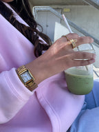 Vintage style gold watch