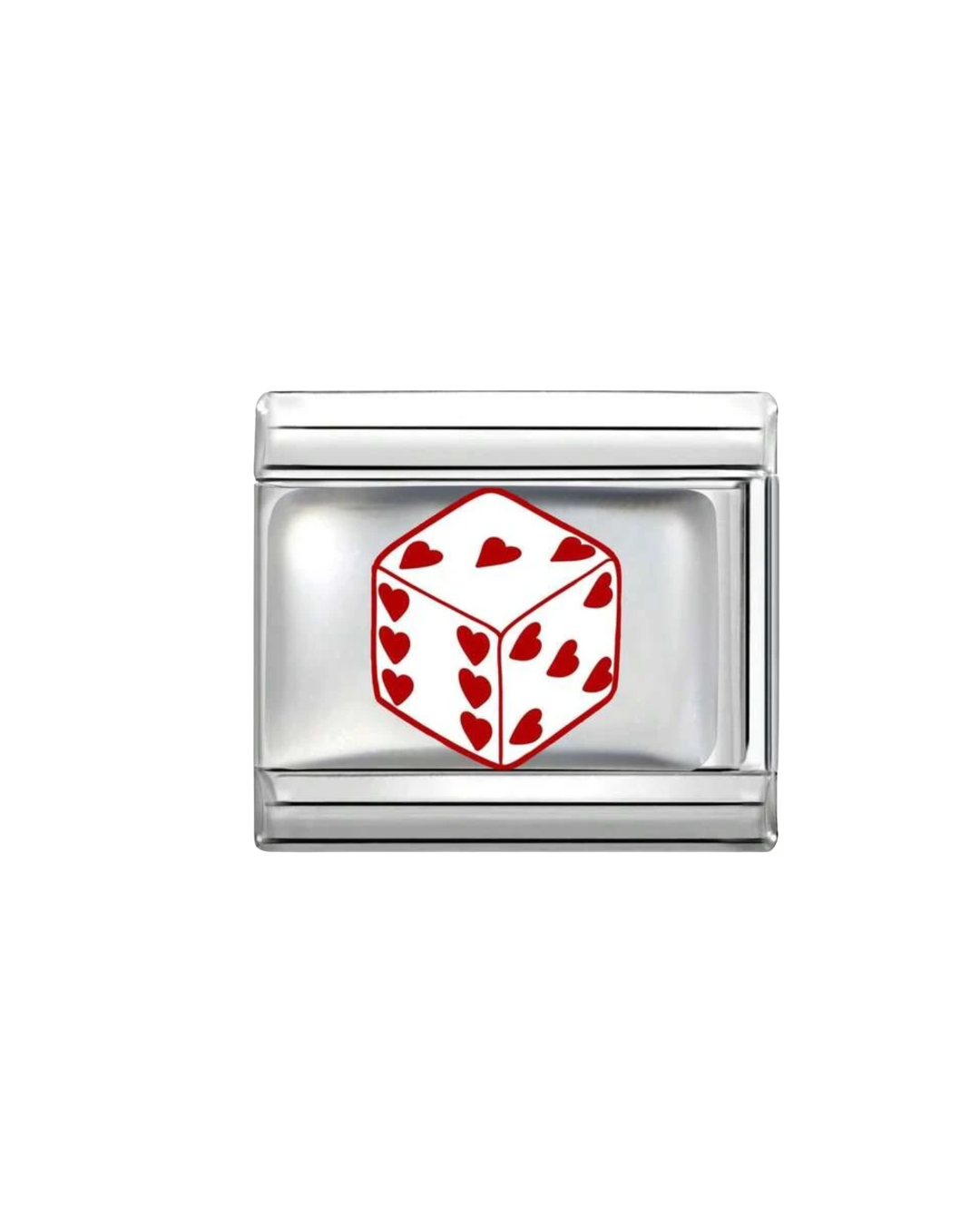 Heart dice Charm