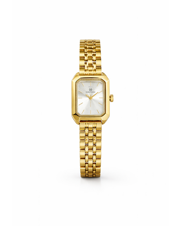 Classic Gold Watch - White Face