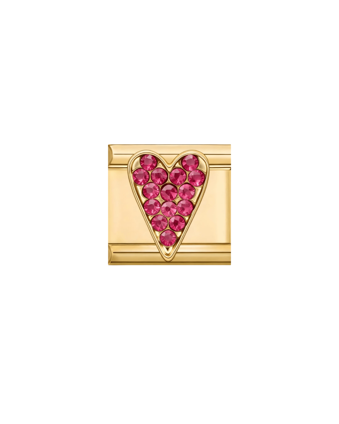 Ruby heart Charm