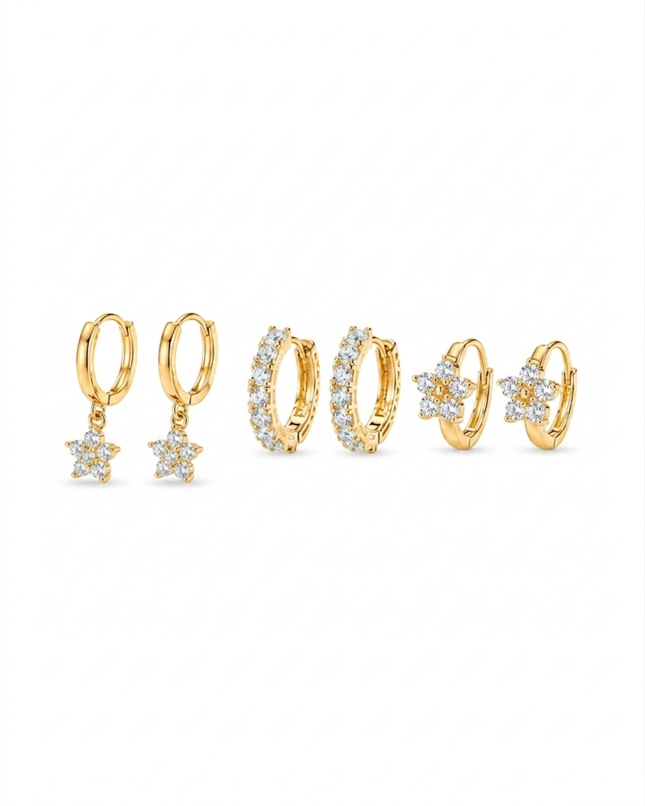 Flora huggie set