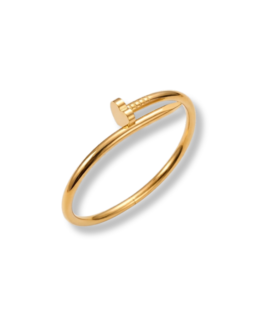 Heart nail cuff gold